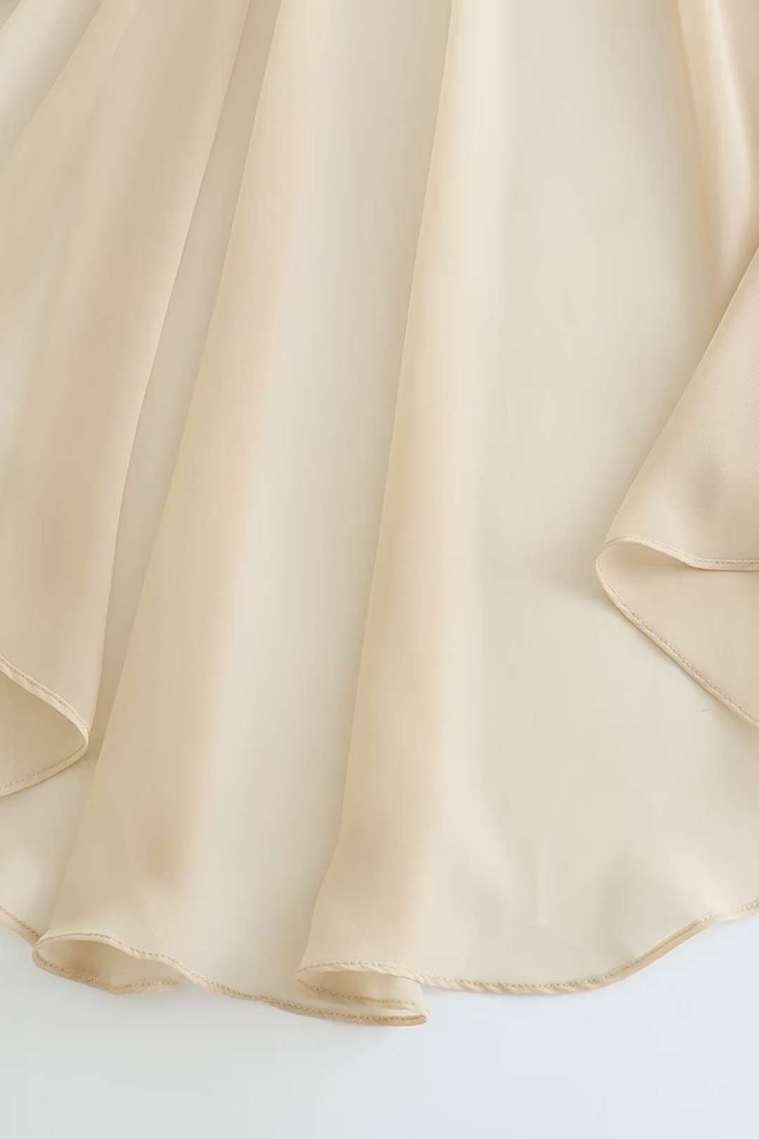 Asymmetric Tulle Cape Jacket