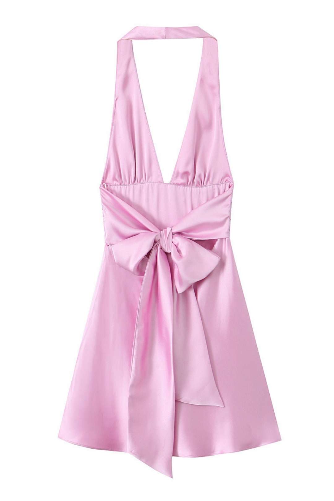 Silk Satin Suspender Dress