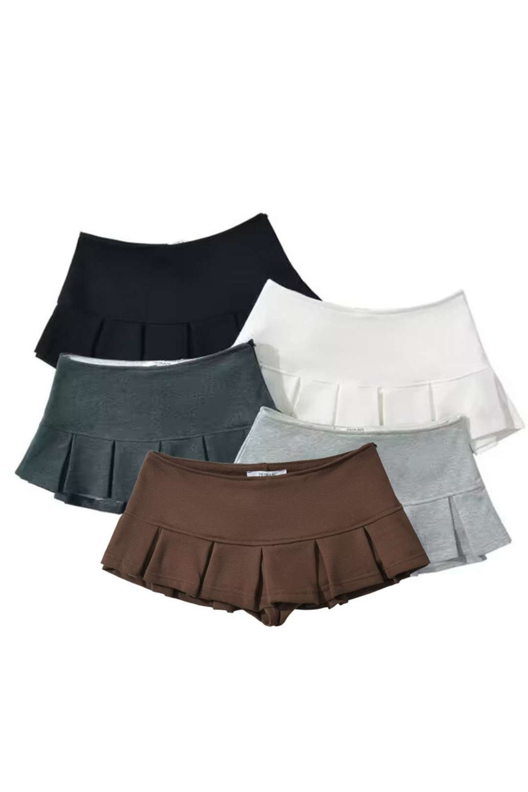 Versatile Basic Style Pleated Skirt