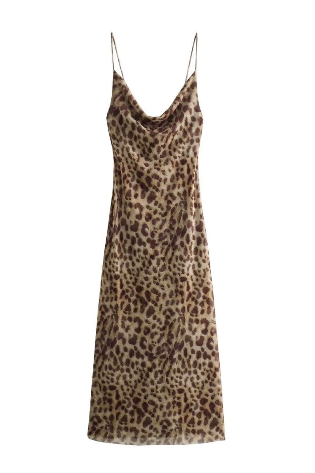 Animal Print Tulle Dress