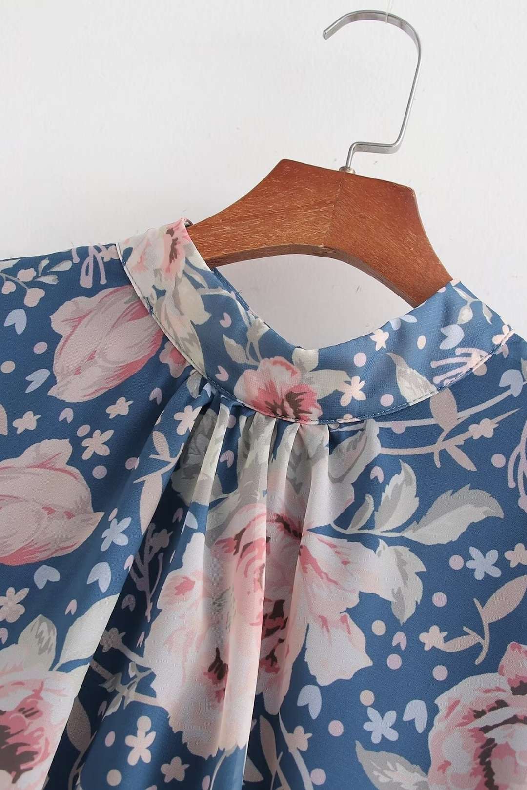 Floral Pleated Sleeveless Dress