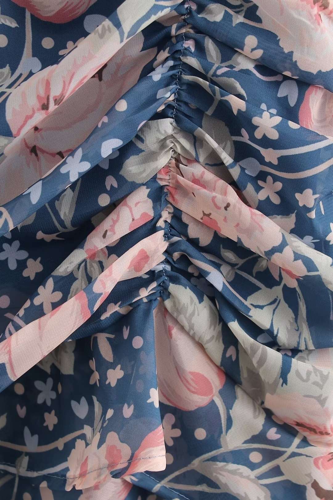 Floral Pleated Sleeveless Dress