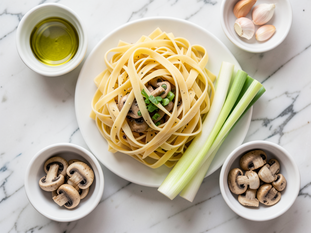 Caramelized Leek and Mushroom Gruyere Pasta – A Cozy, Gourmet Dish