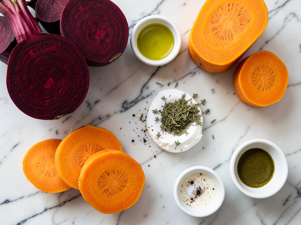 Rainbow Beetroot and Ricotta Herb Terrine