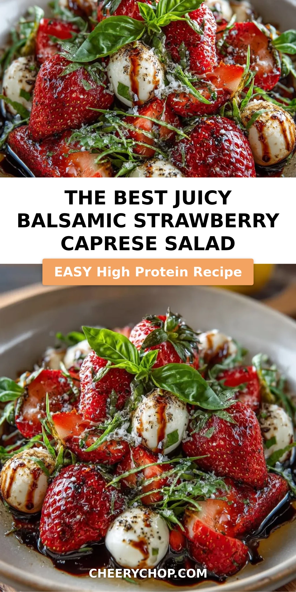 The Best Juicy Balsamic Strawberry Caprese Salad