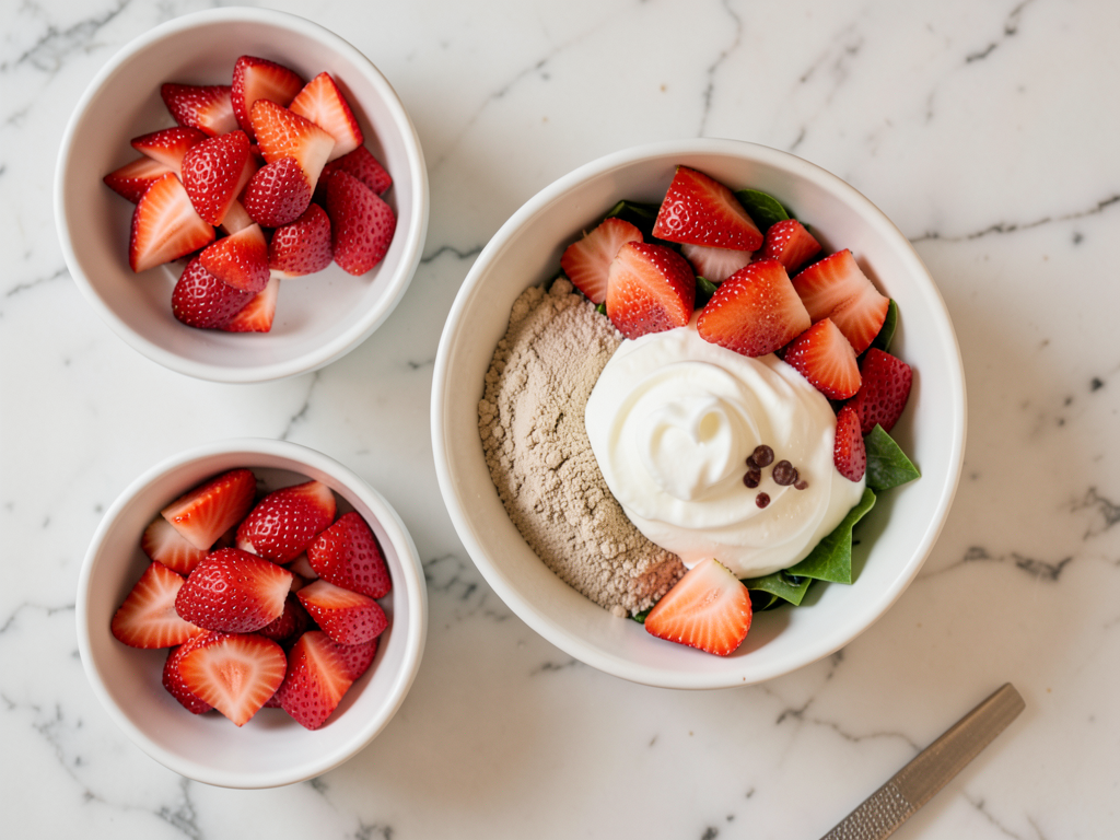 Lazy Berry Cheesecake Salad