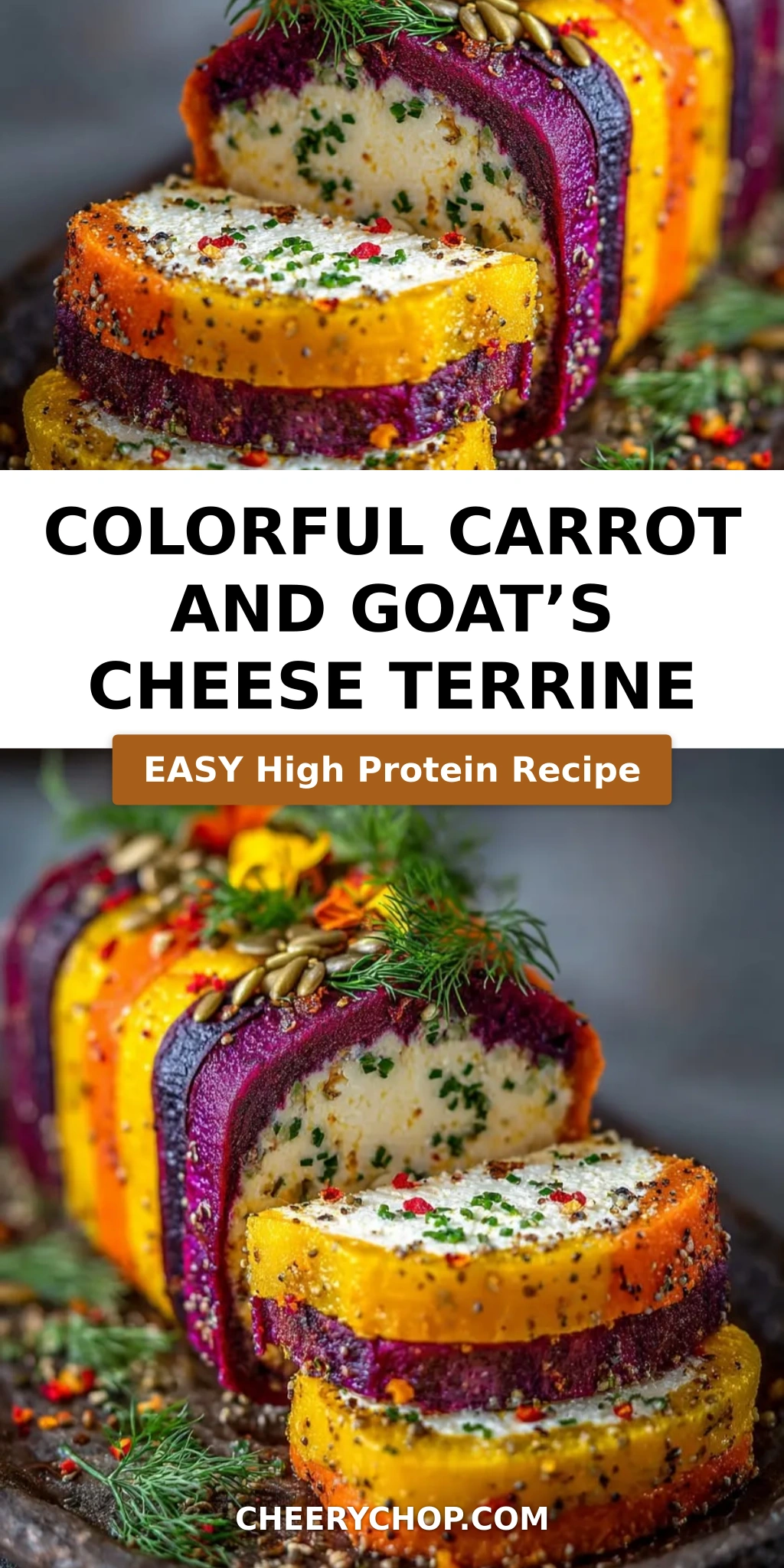 Colorful Carrot and Goat’s Cheese Terrine