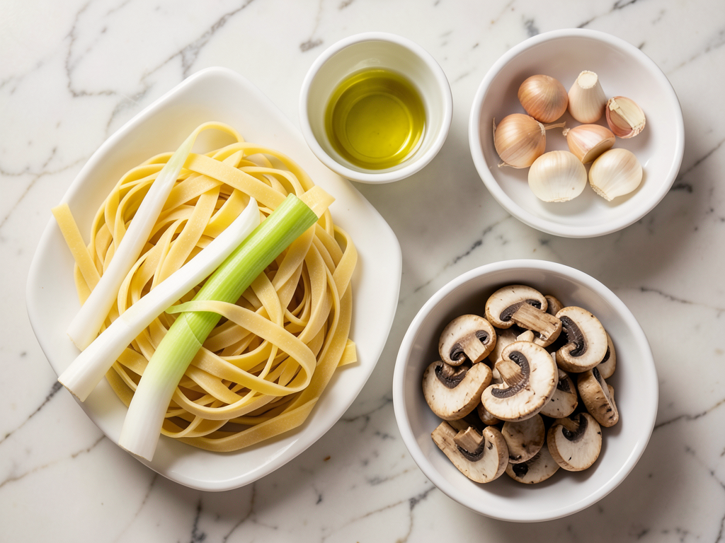 Caramelized Leek and Mushroom Gruyere Pasta – A Cozy, Gourmet Dish