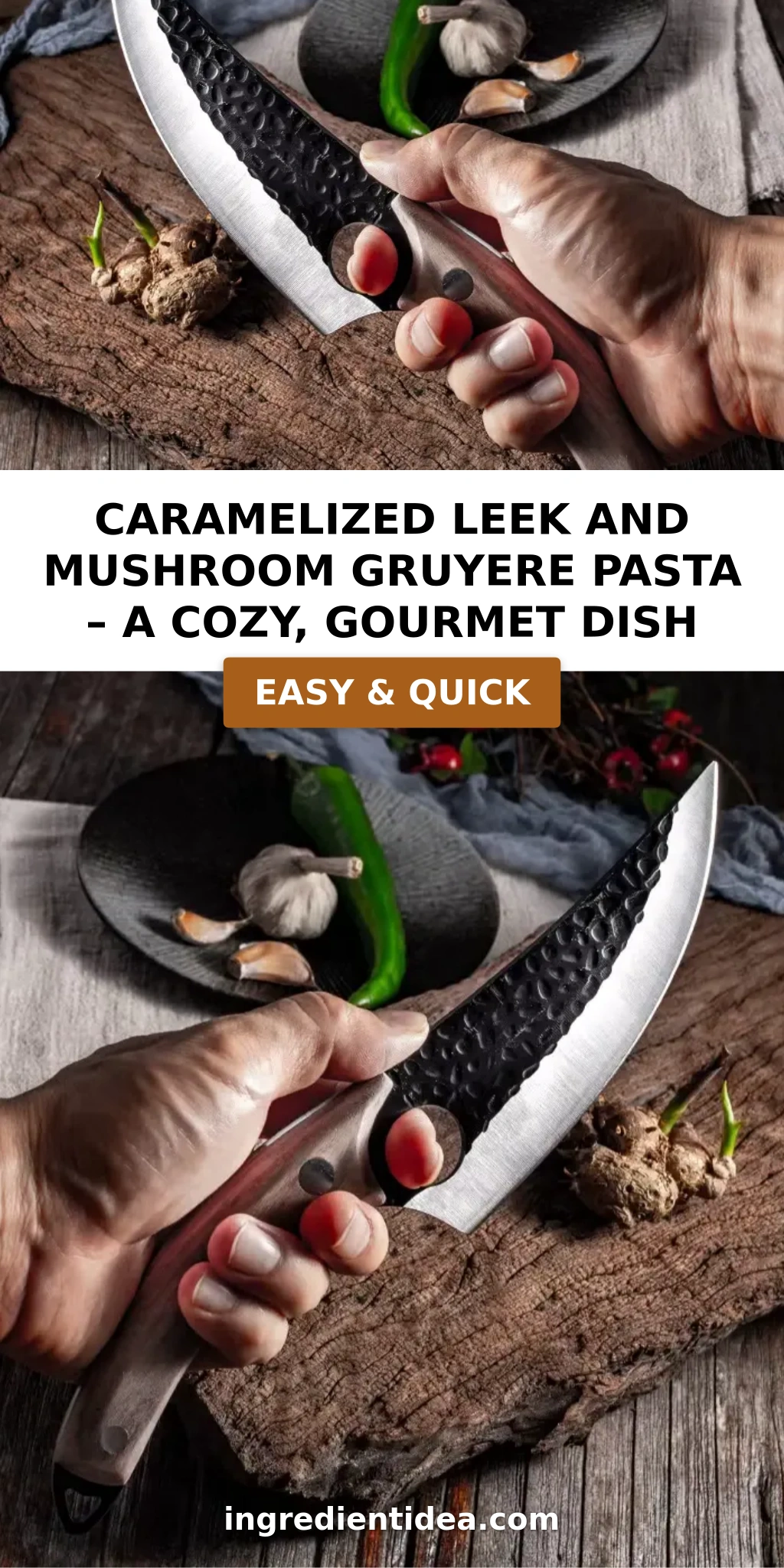 Caramelized Leek and Mushroom Gruyere Pasta – A Cozy, Gourmet Dish