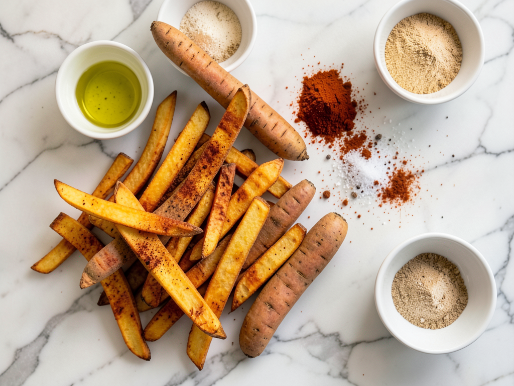Crispy Oven Baked Sweet Potato Fries