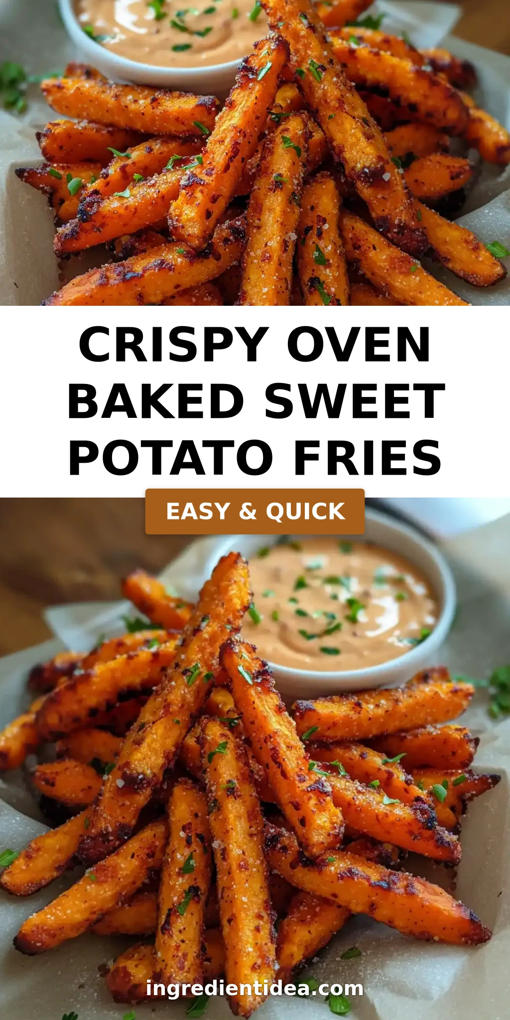 Crispy Oven Baked Sweet Potato Fries