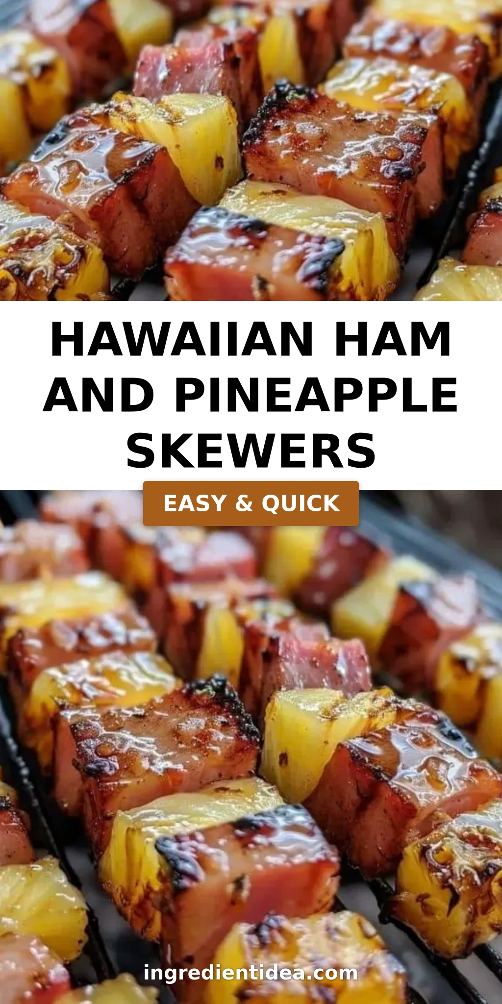 Hawaiian Ham and Pineapple Skewers
