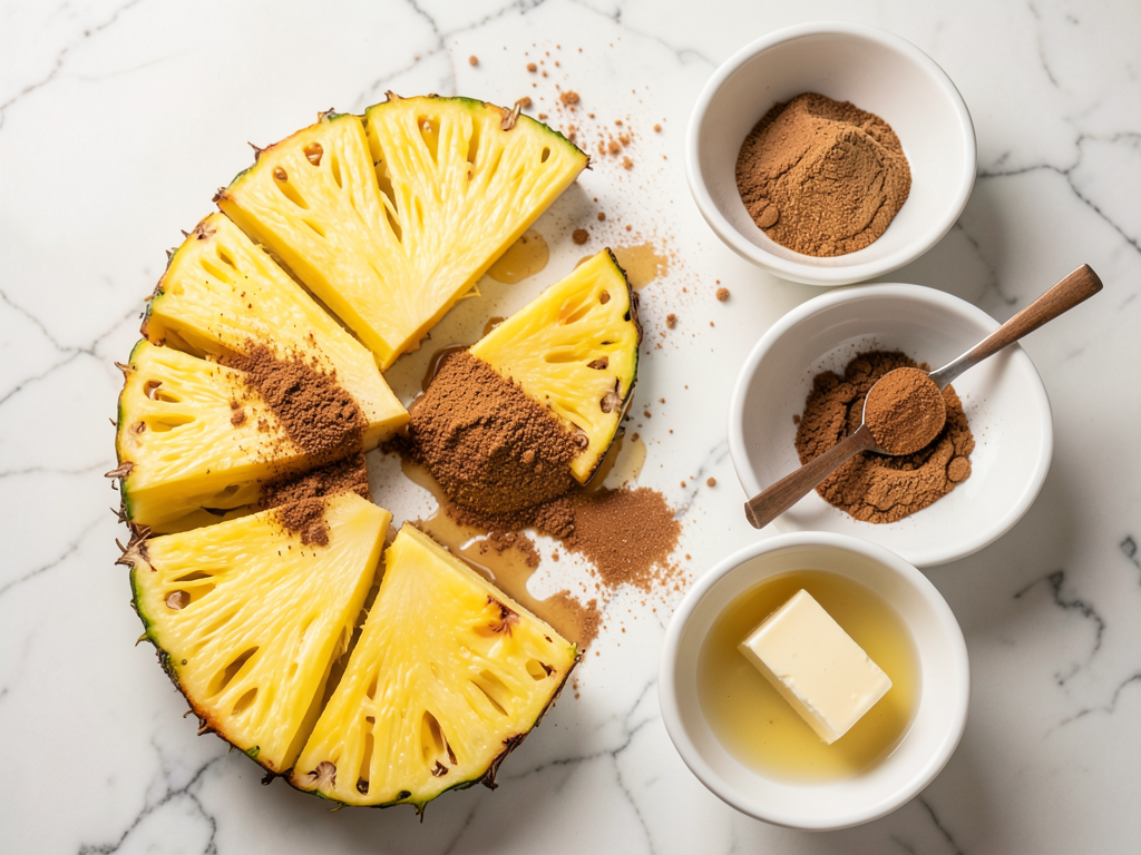 Grilled Caramelized Brown Sugar Pineapple