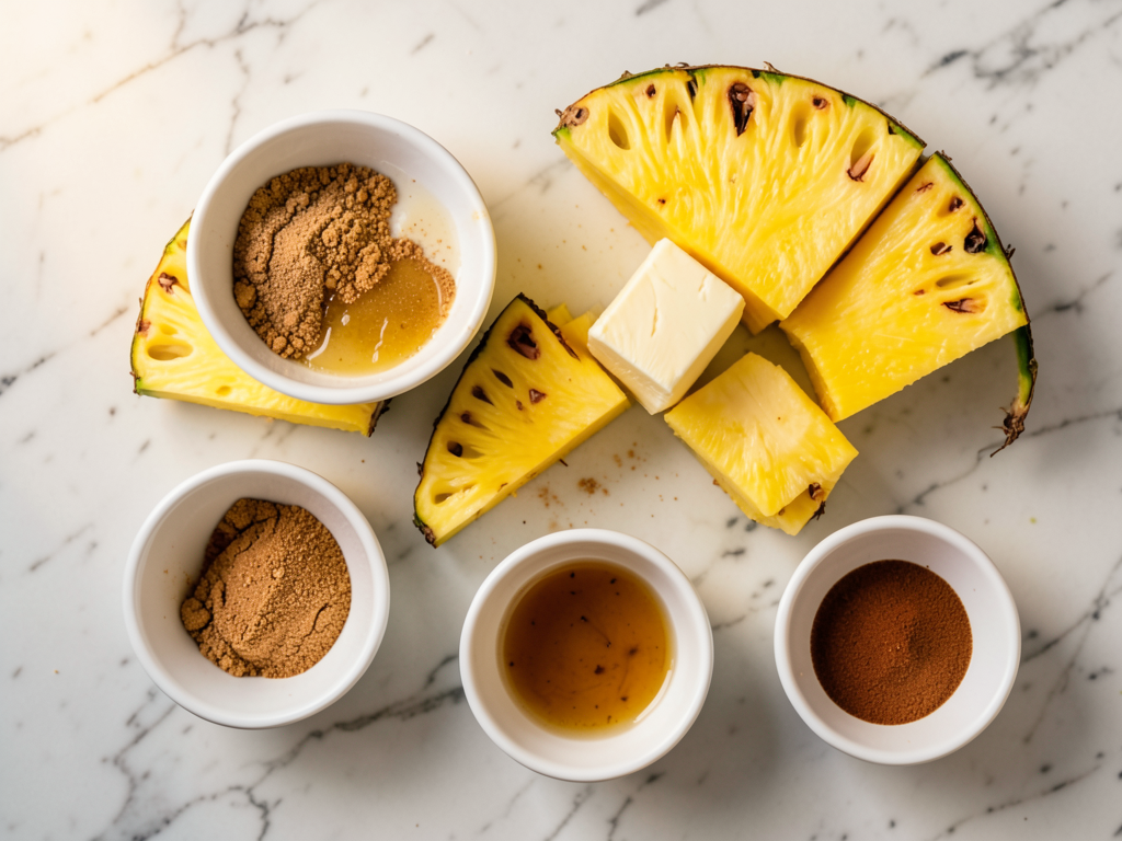 Grilled Caramelized Brown Sugar Pineapple