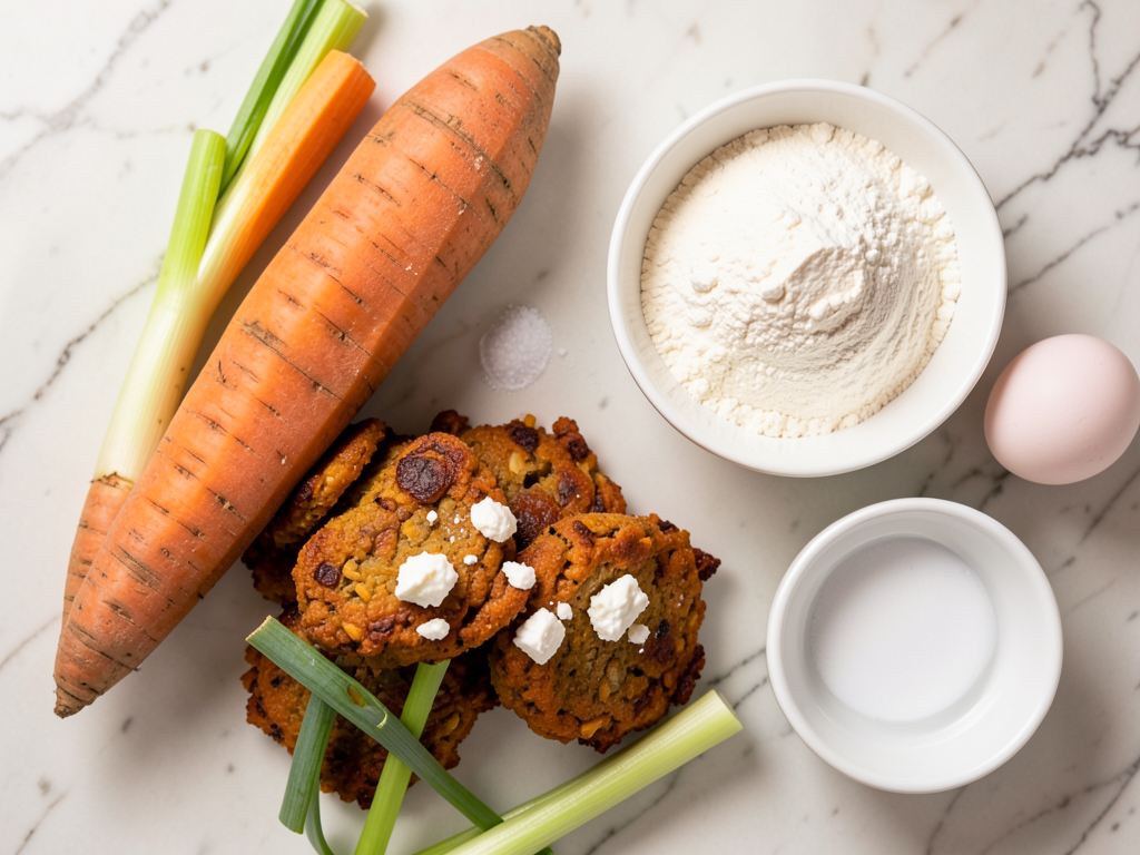 Crispy Sweet Potato Fritters with Whipped Feta and Hot Honey