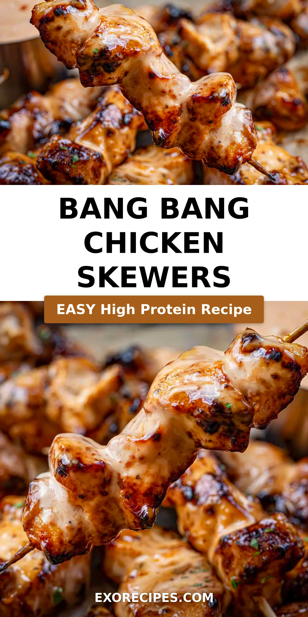 Bang Bang Chicken Skewers