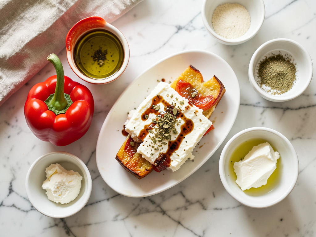 Colorful Roasted Pepper and Goat’s Cheese Terrine