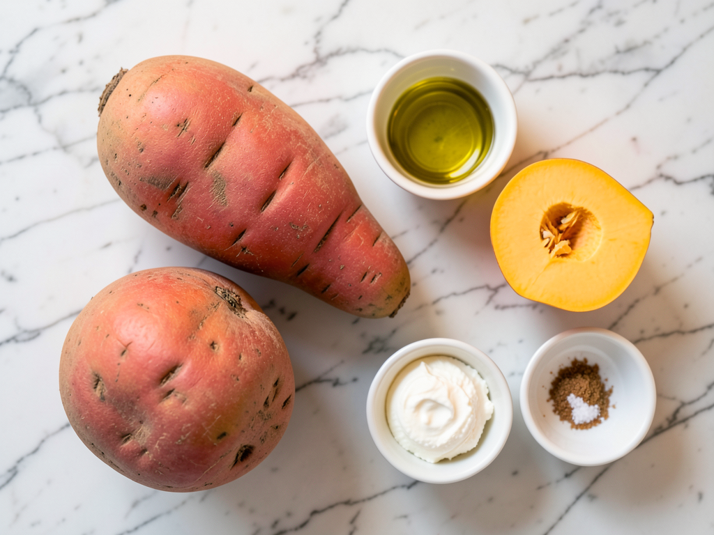 Layered Sweet Potato and Butternut Squash Lasagna