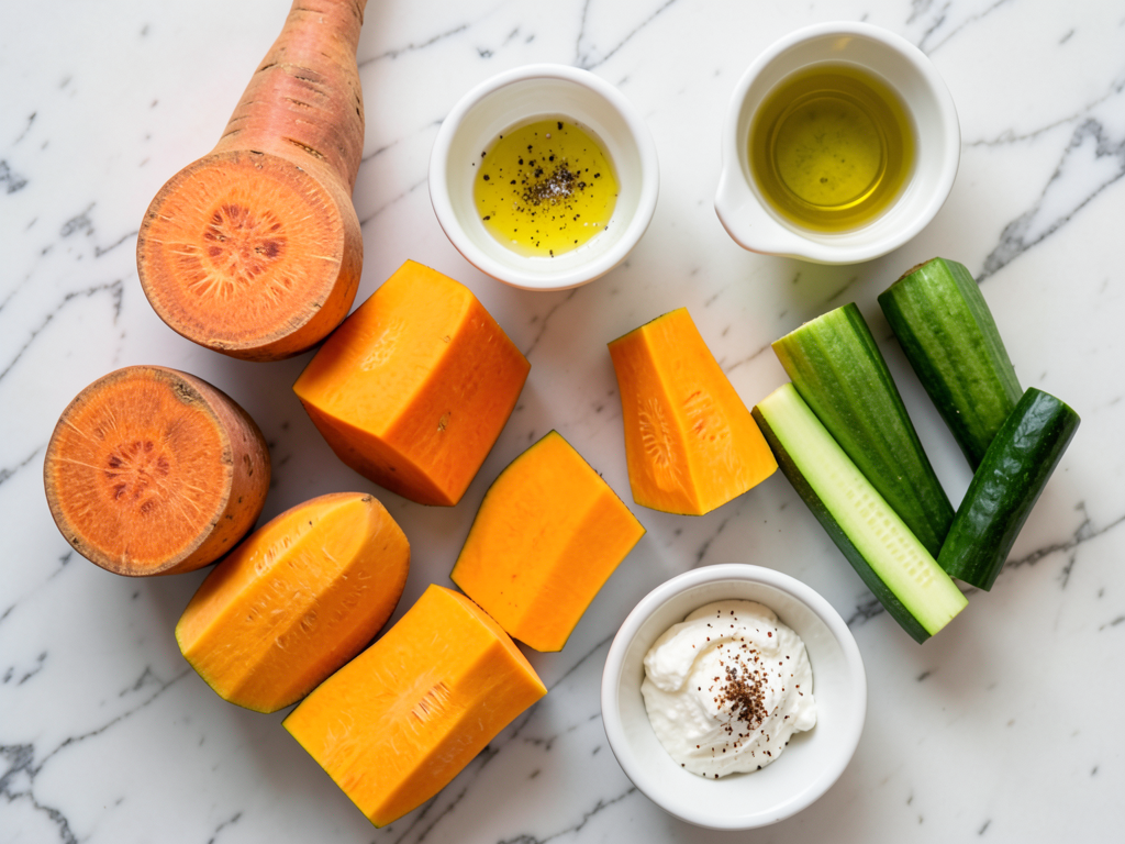 Layered Roasted Vegetable and Whipped Feta Terrine