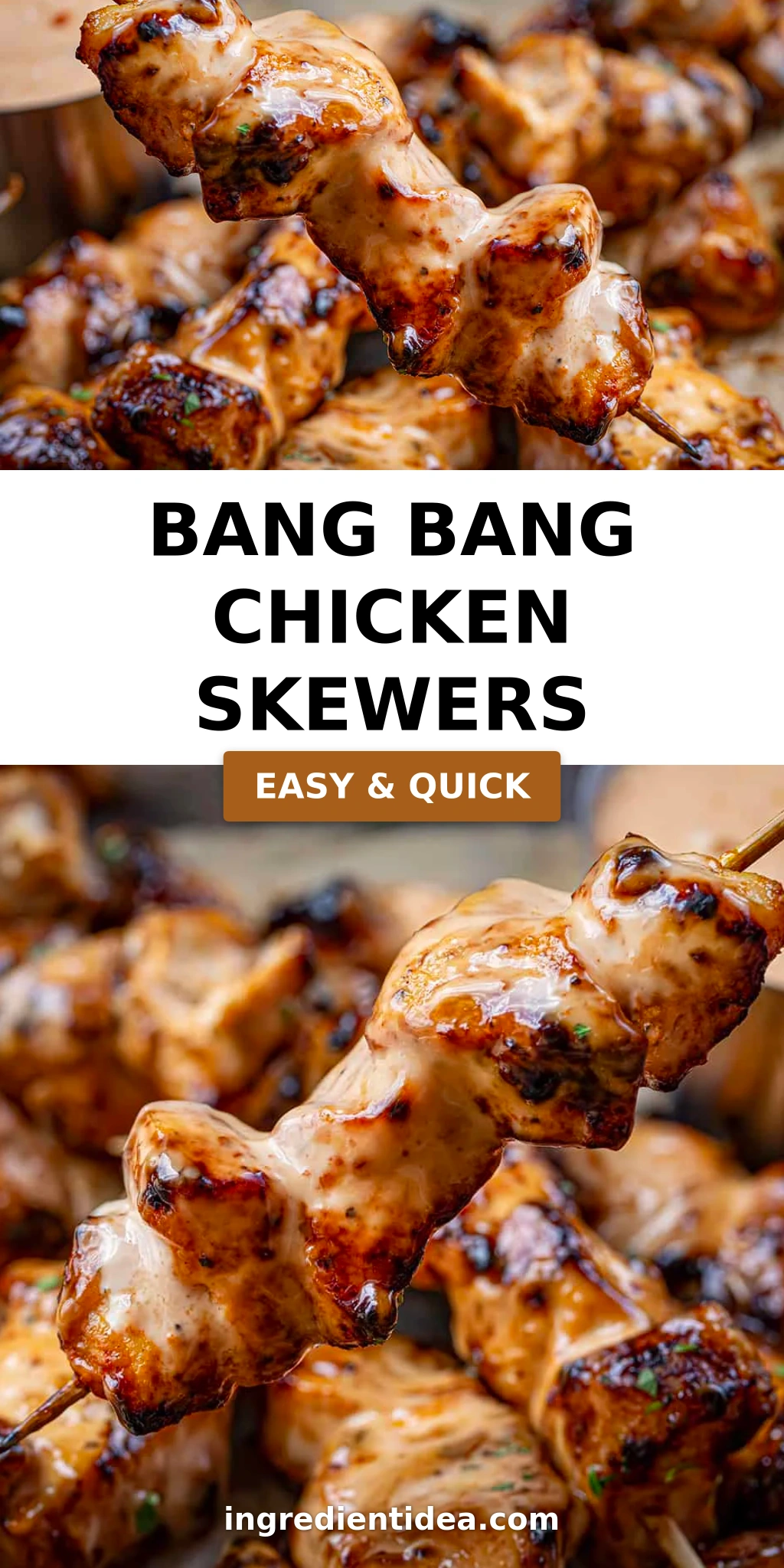 Bang Bang Chicken Skewers