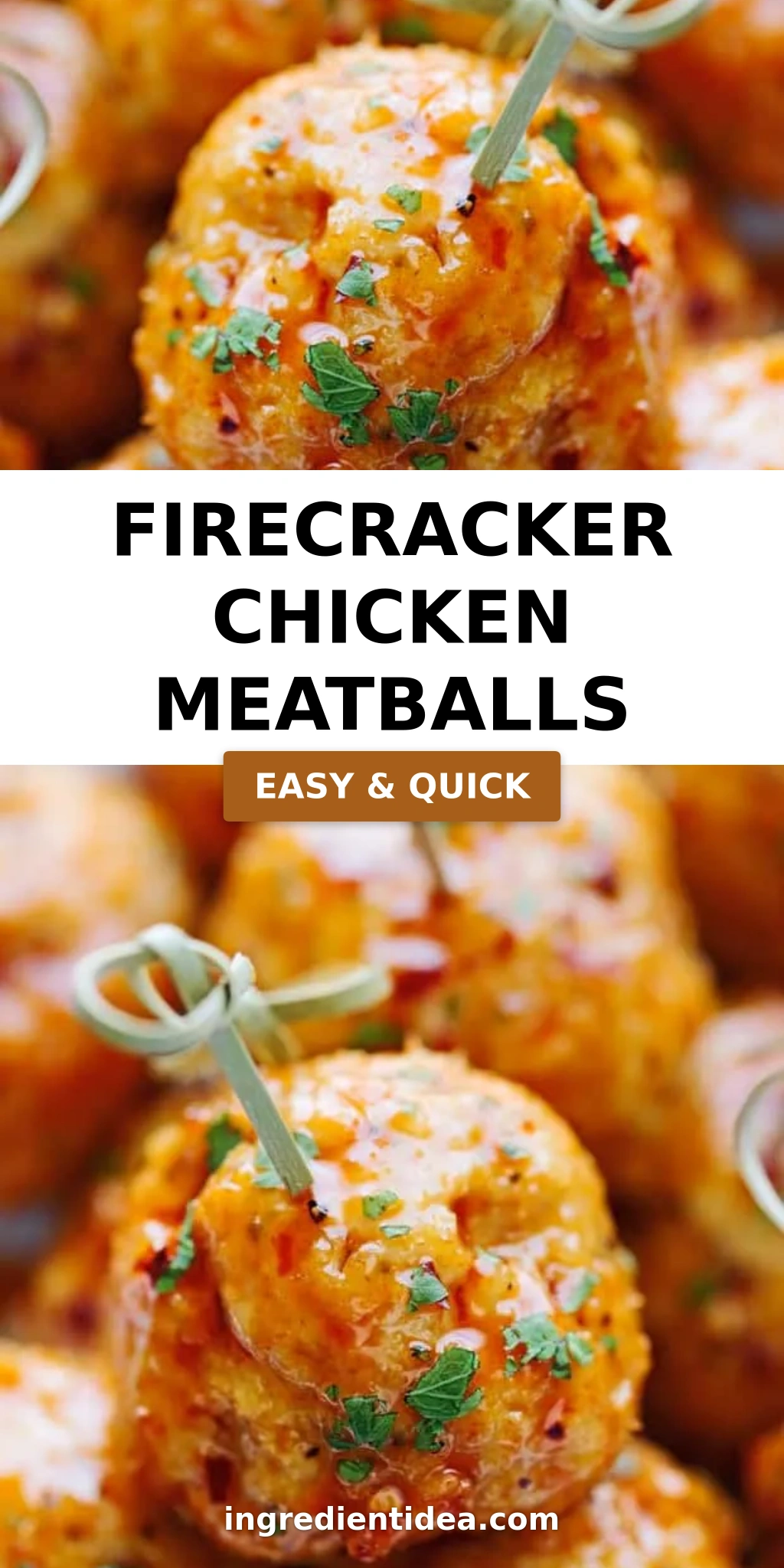 Firecracker Chicken Meatballs