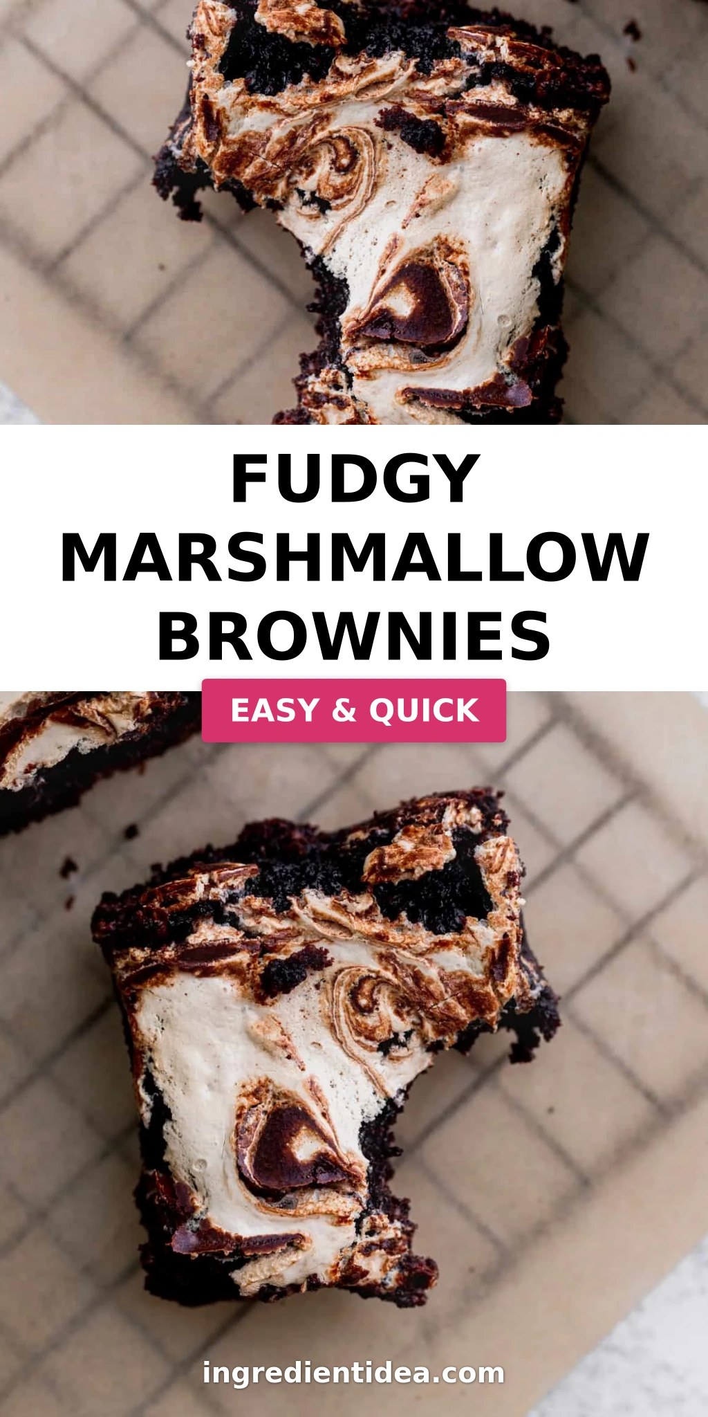 fudgy marshmallow brownies
