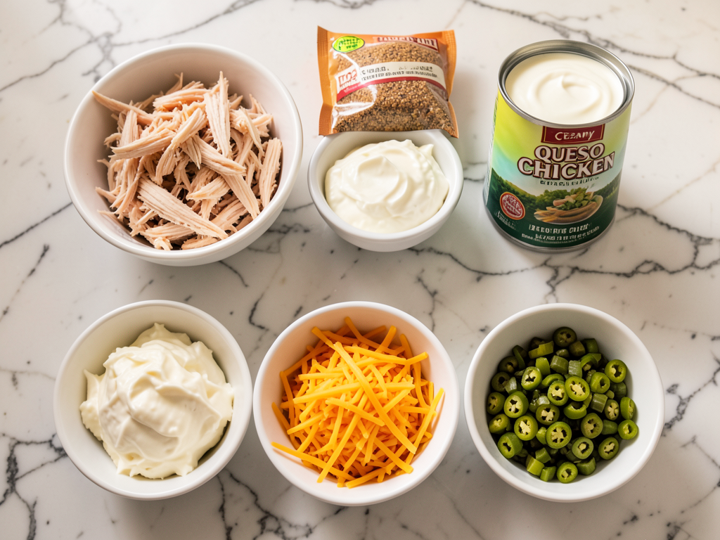 Creamy Queso Chicken Enchiladas – Effortless Family Dinner