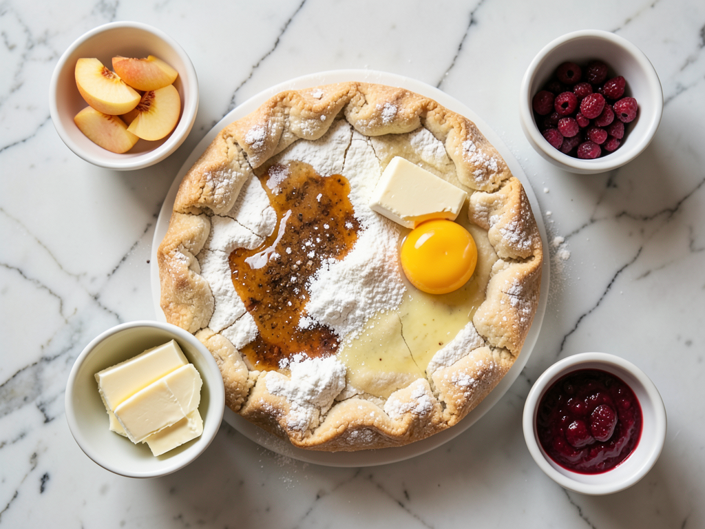 Peach Blueberry Galette