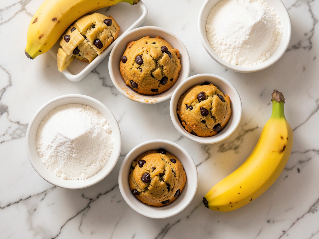 Moist Banana Chocolate Chip Muffins