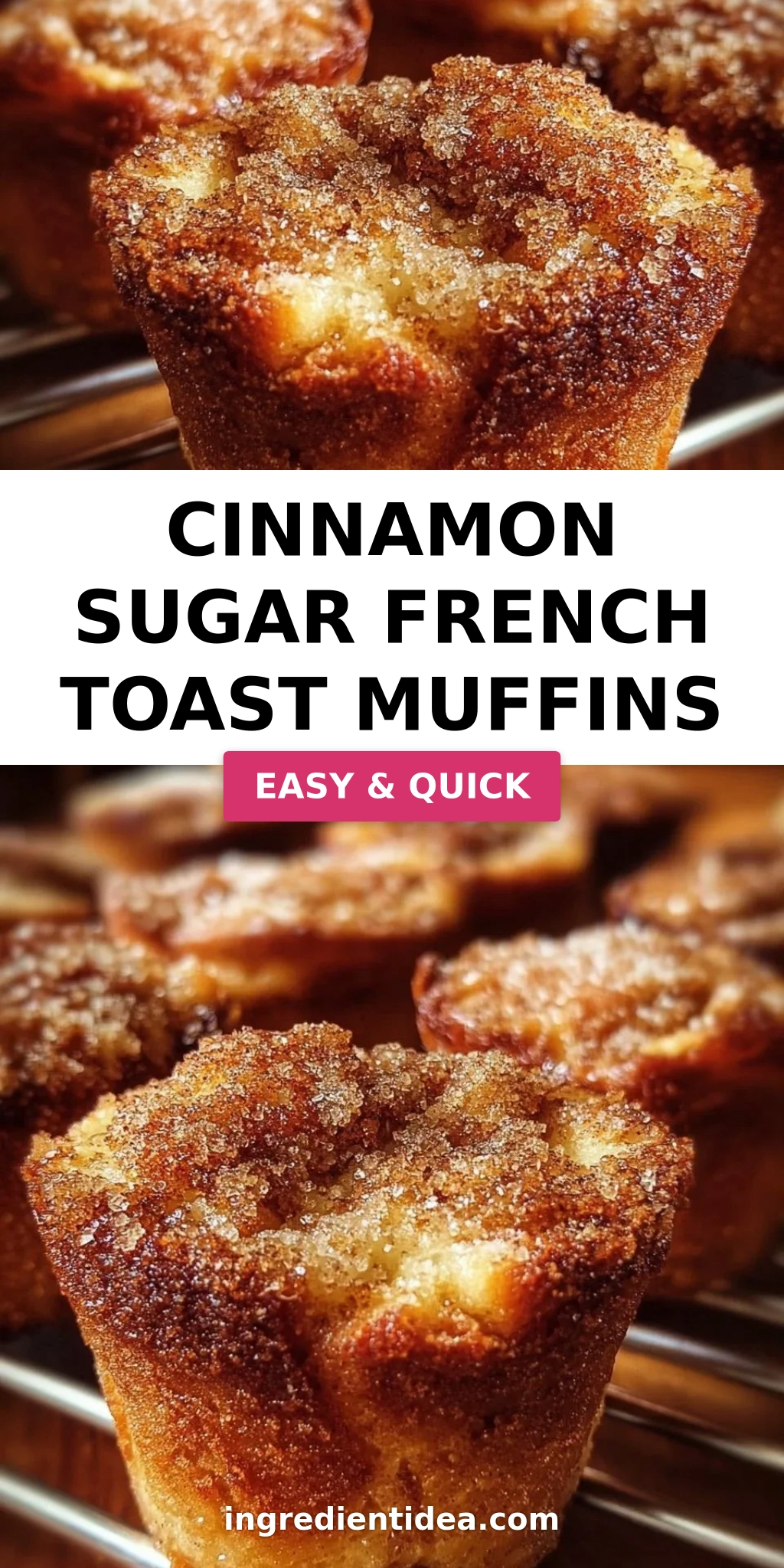 Cinnamon Sugar French Toast Muffins