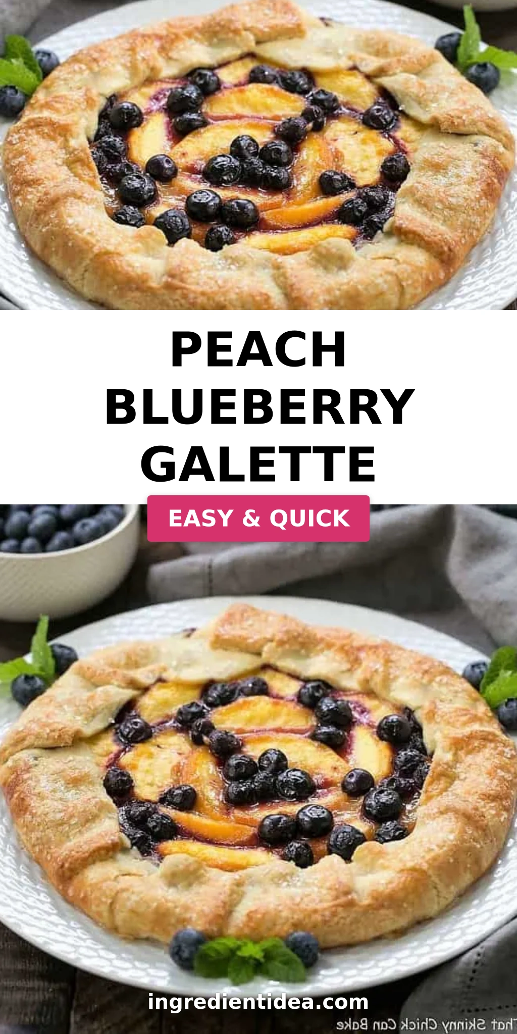 Peach Blueberry Galette