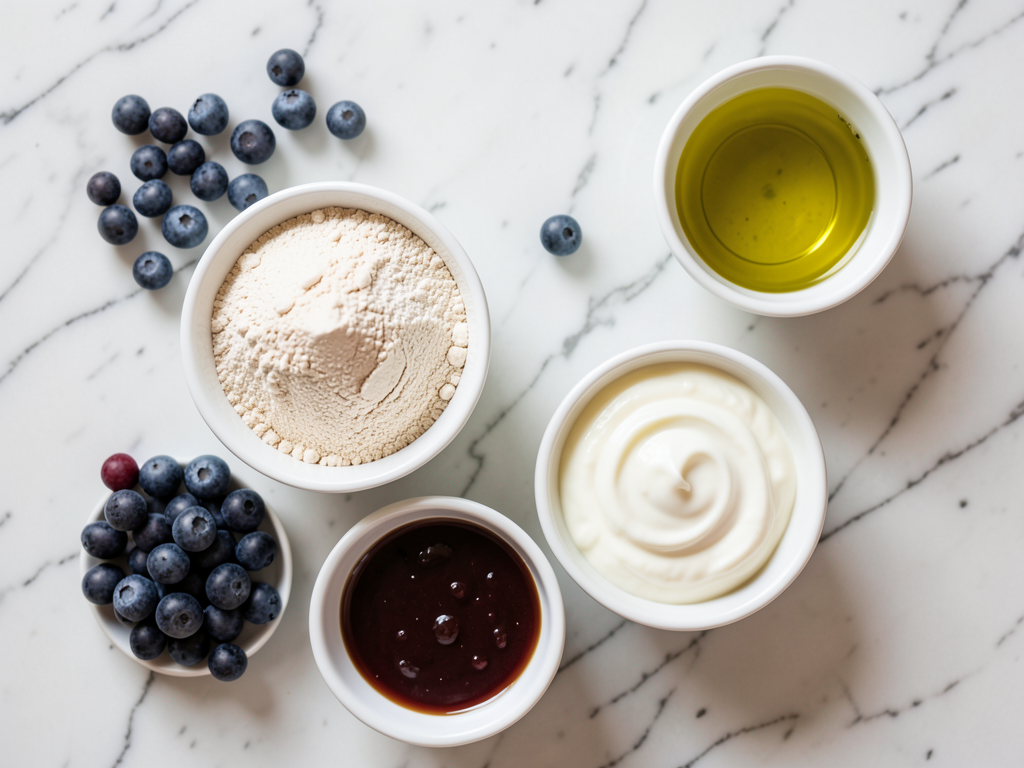 Healthy Greek Yogurt Blueberry Protein Muffins