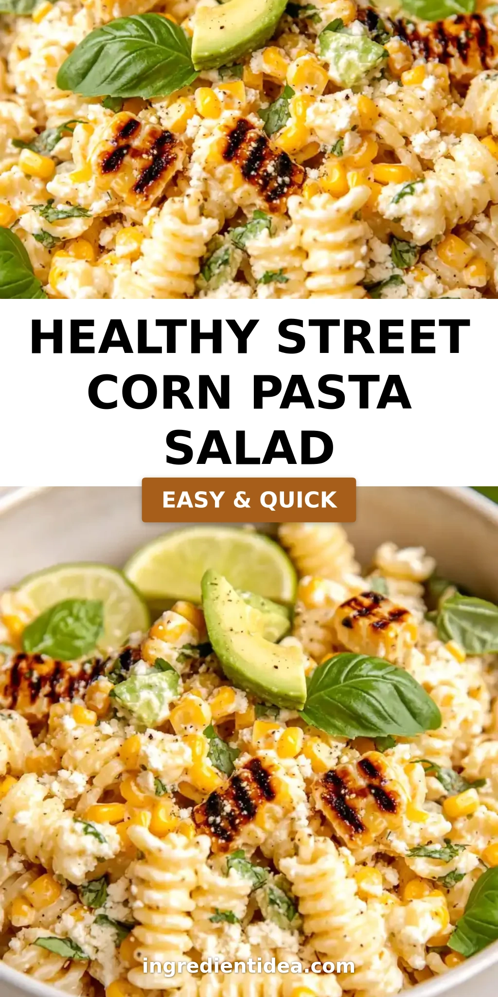 Healthy Street Corn Pasta Salad