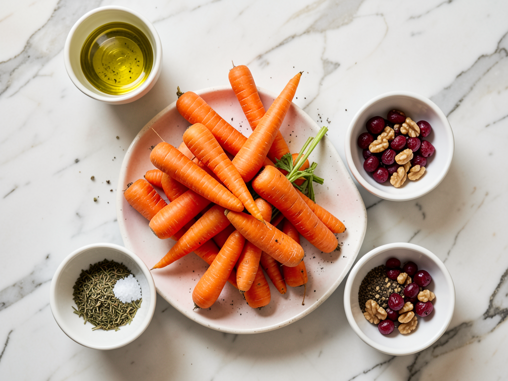 Honey-Roasted Carrots with Cranberries & Walnuts
