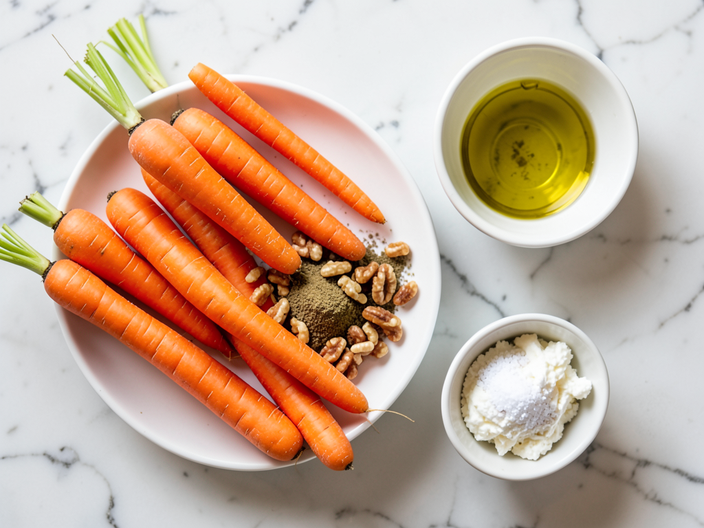 Roasted Carrots with Whipped Feta, Maple Drizzle & Crunchy Walnuts