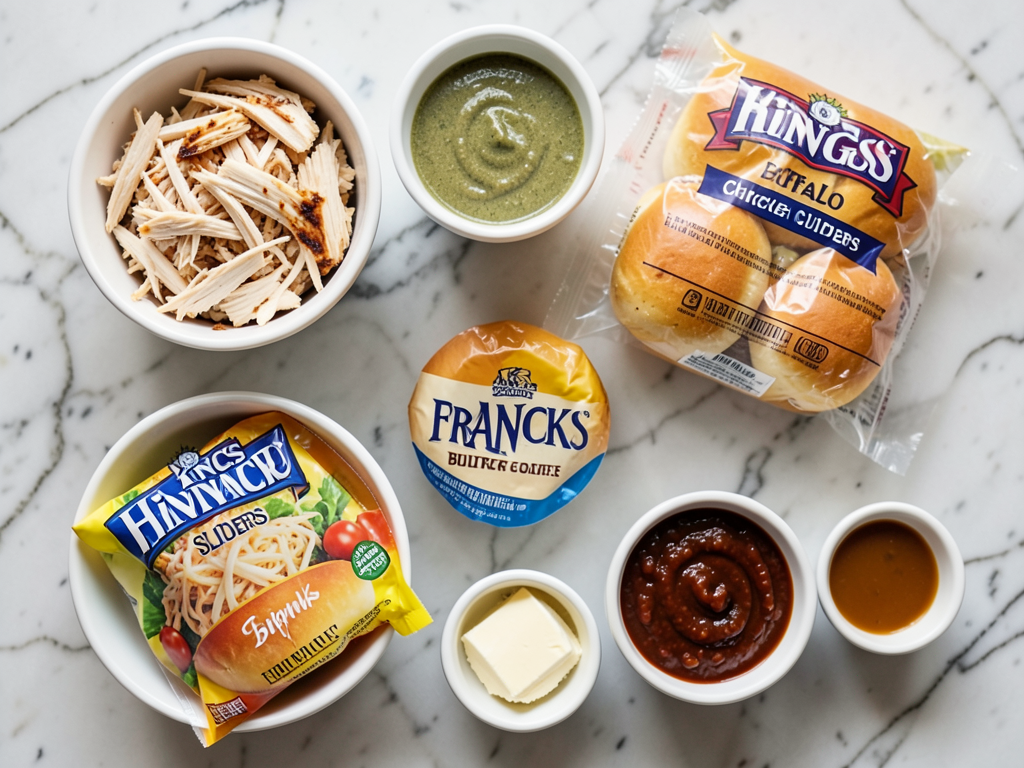 EASY BUFFALO CHICKEN SLIDERS