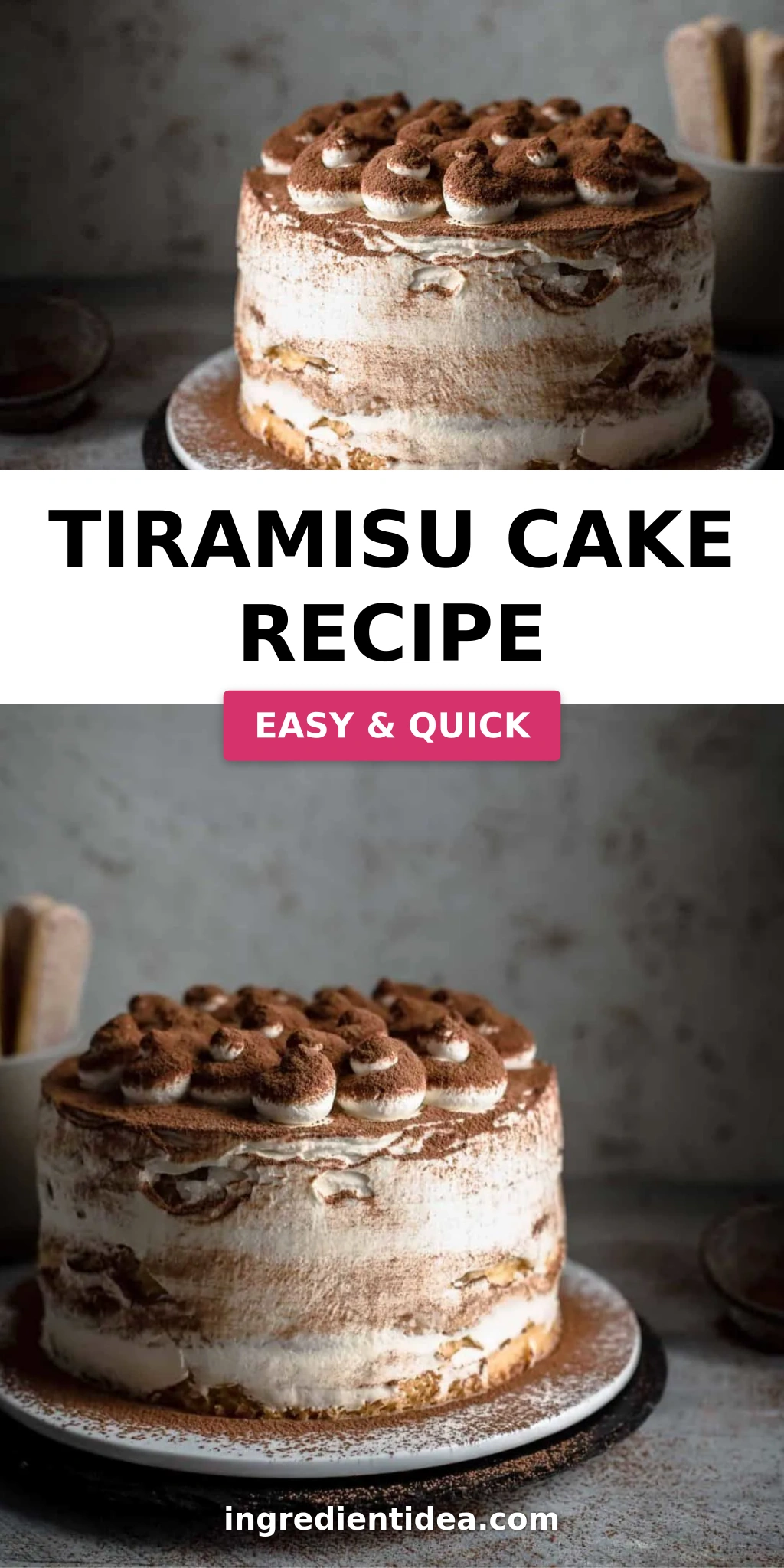 Tiramisu Cake Recipe