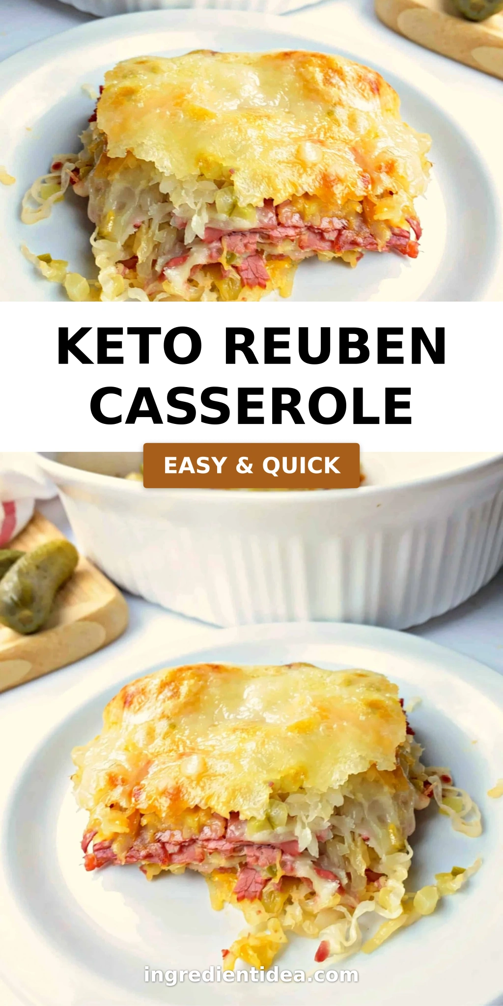Keto Reuben Casserole