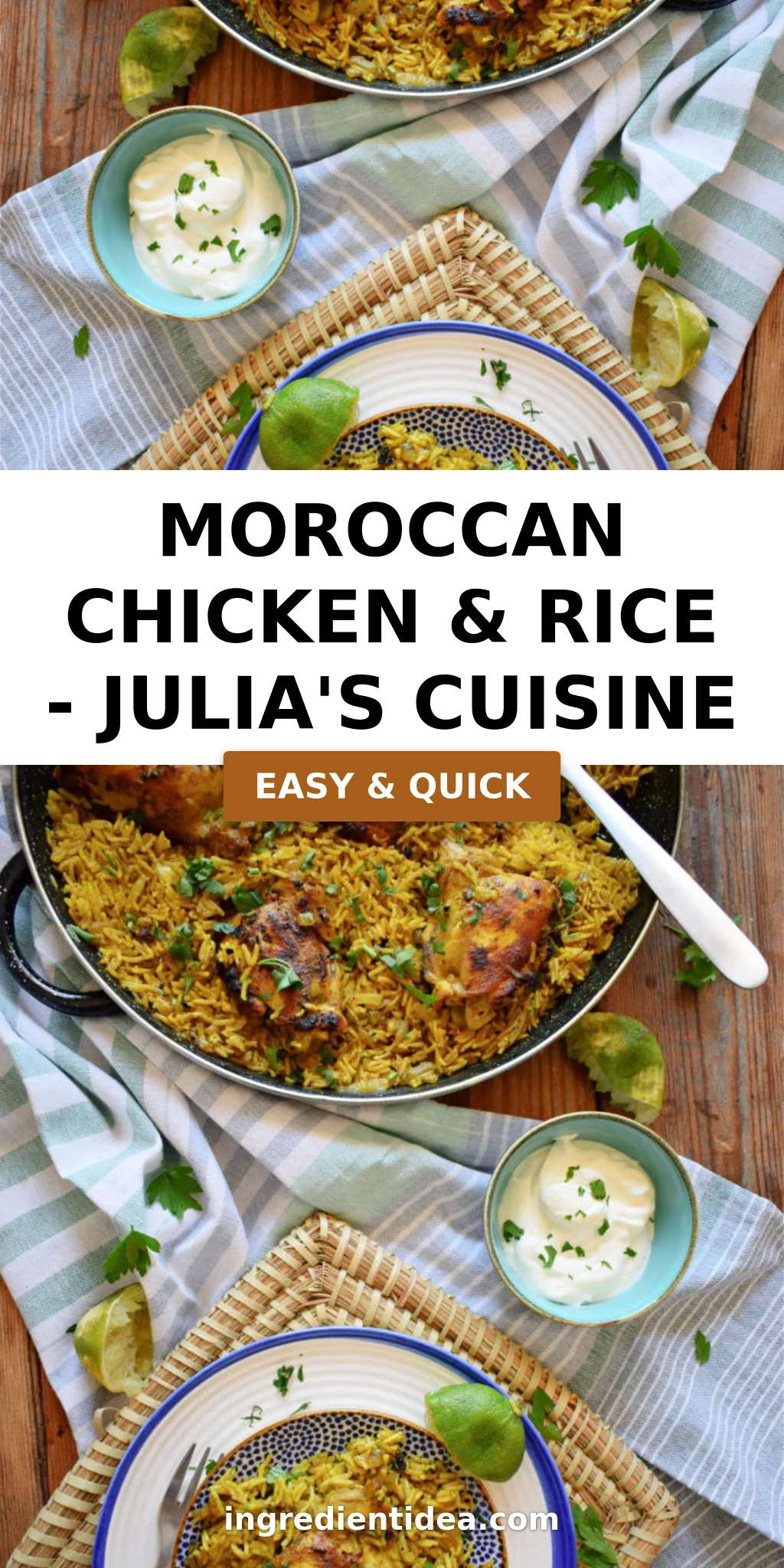 Moroccan Chicken & Rice - Julia's Cuisine