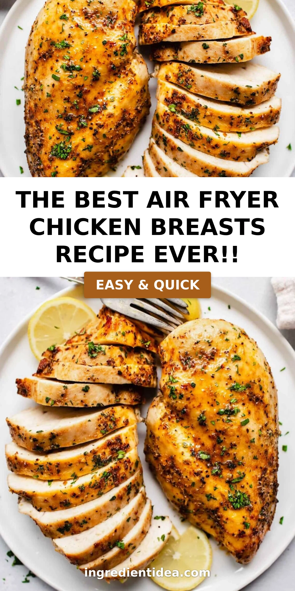 The BEST Air Fryer Chicken Breasts Recipe EVER!!
