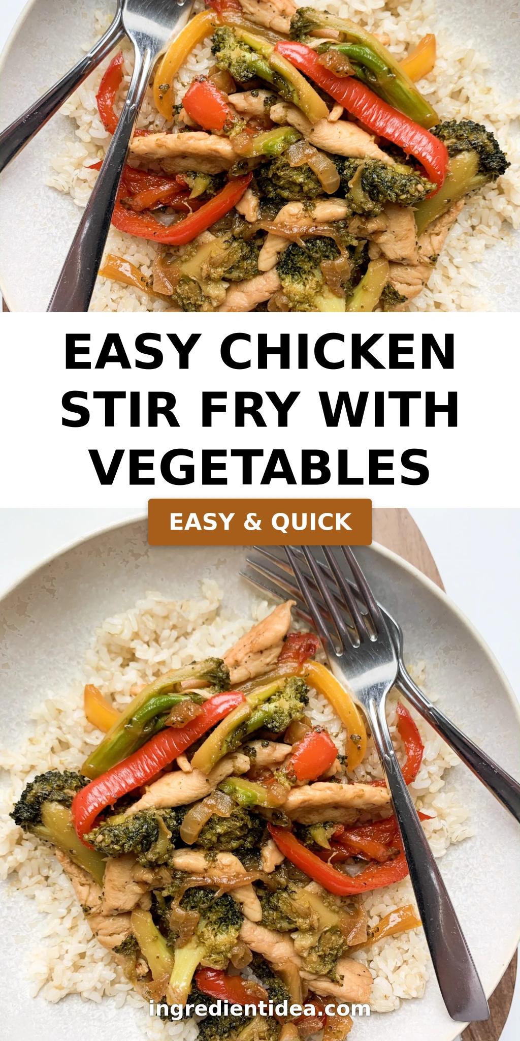 Easy Chicken Stir Fry with vegetables