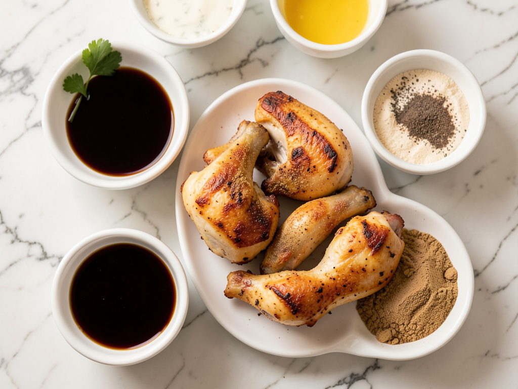 Air Fryer Korean Soy Garlic Chicken Thighs (Easy Recipe)