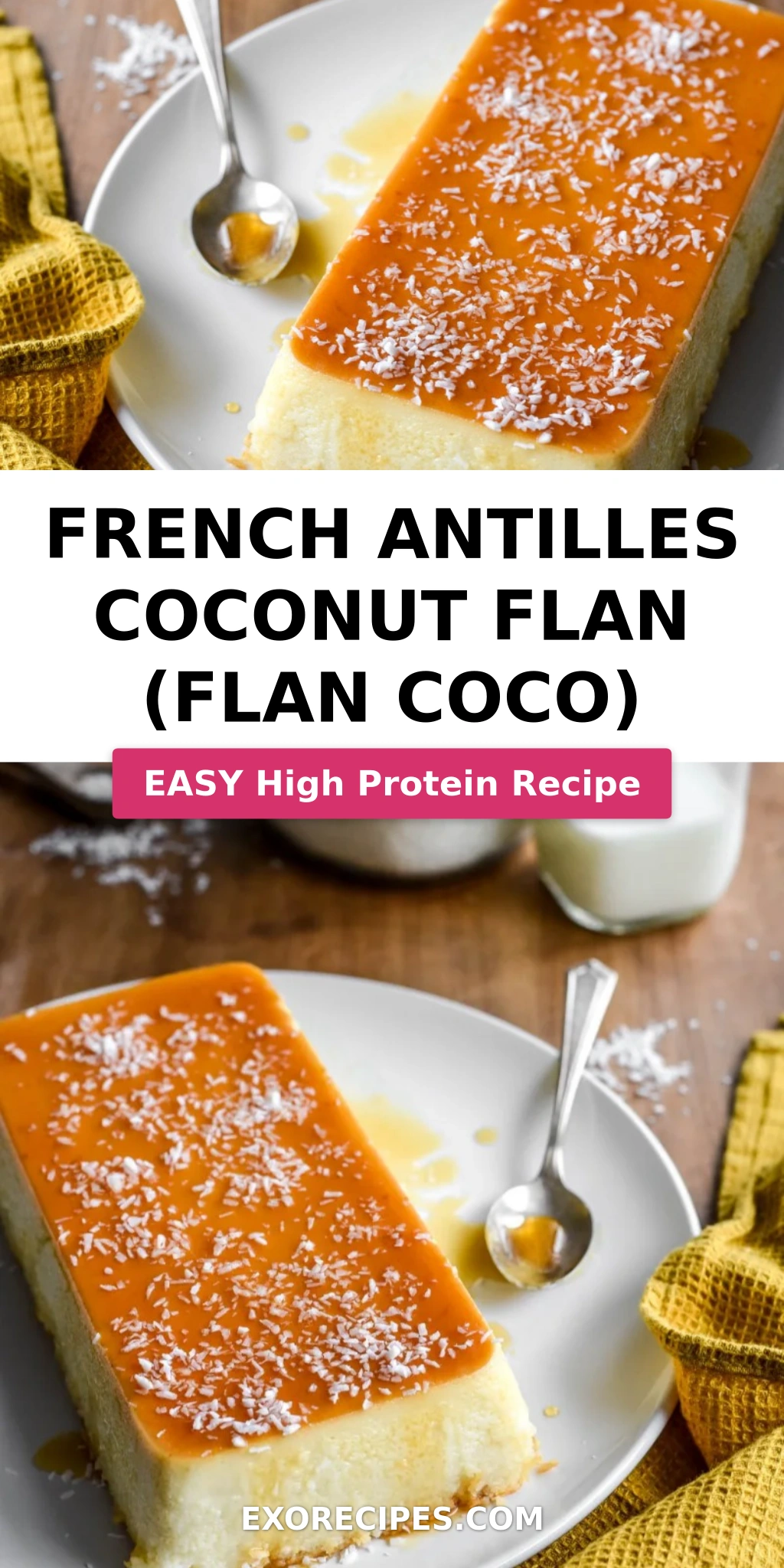 French Antilles Coconut Flan (Flan Coco)