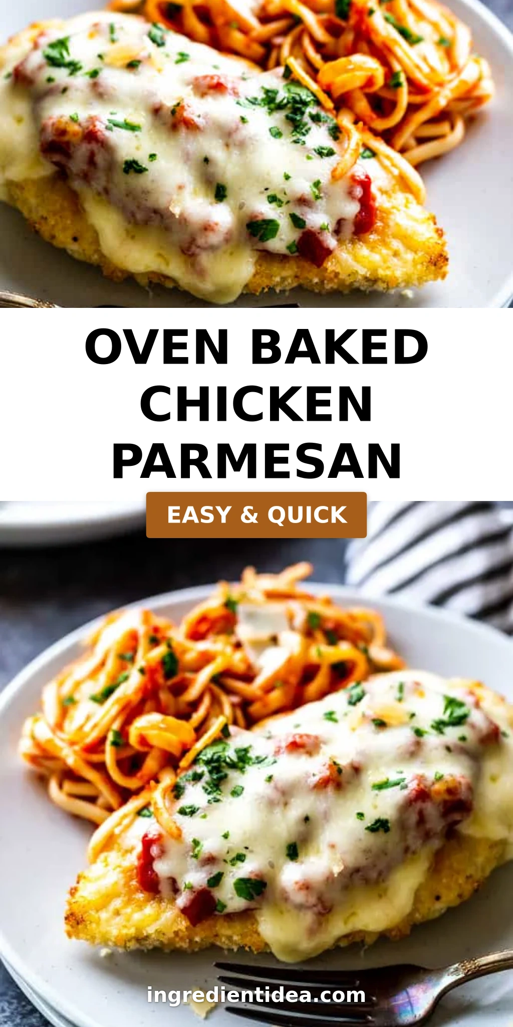 Oven Baked Chicken Parmesan