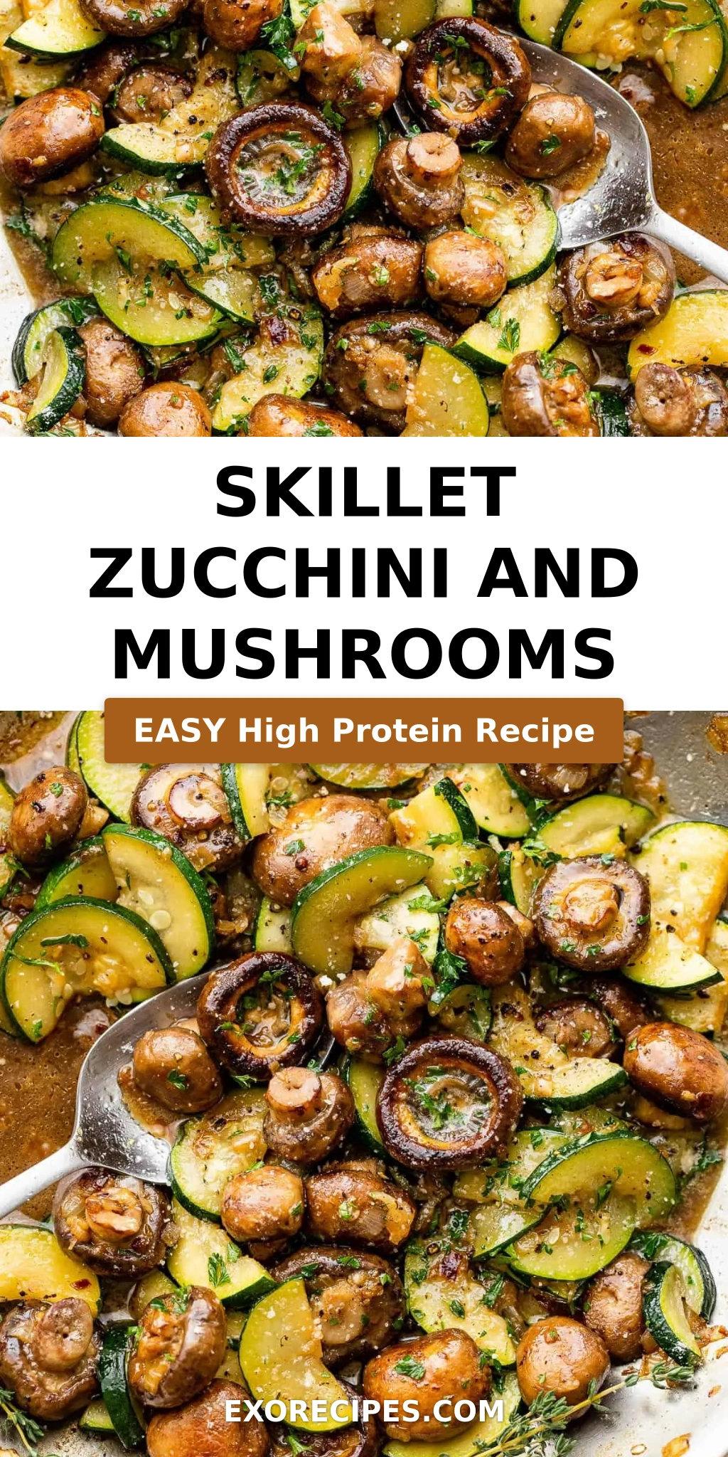 Skillet Zucchini and Mushrooms