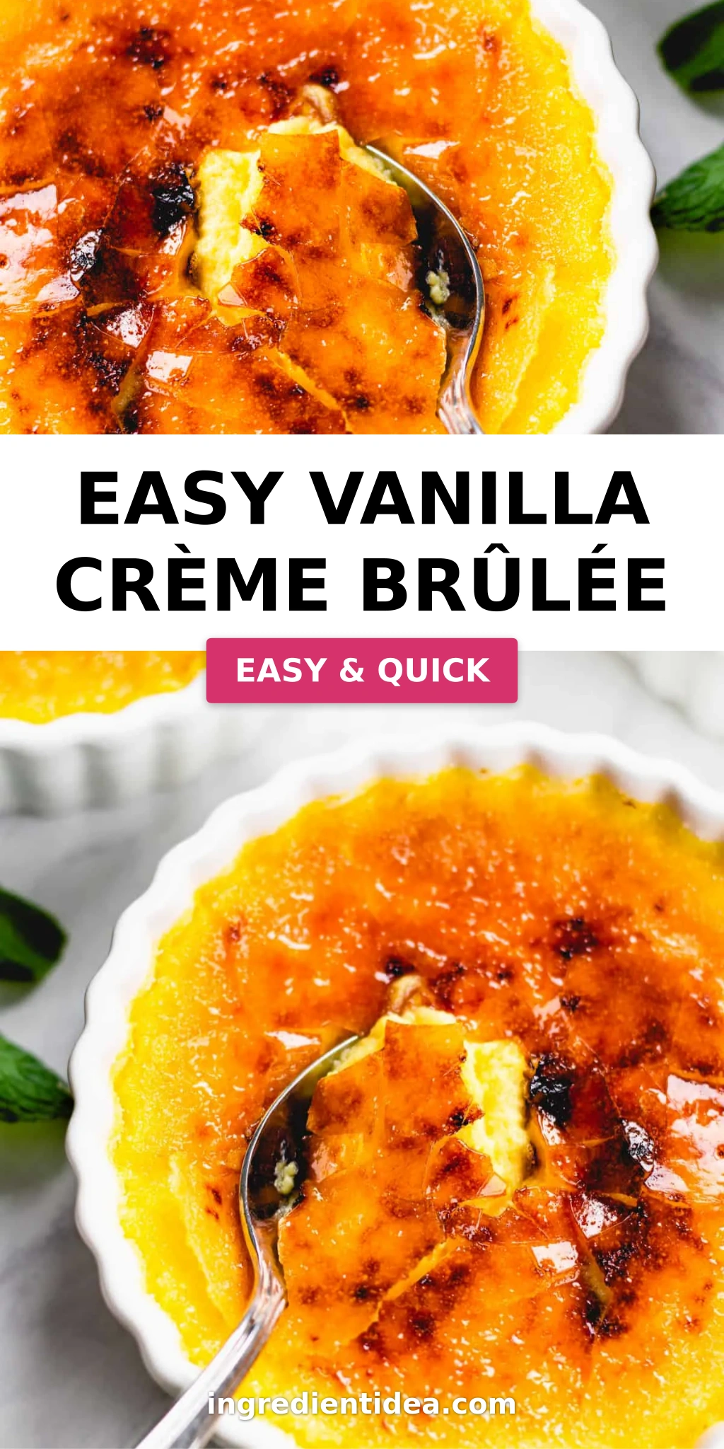 Easy Vanilla Crème Brûlée