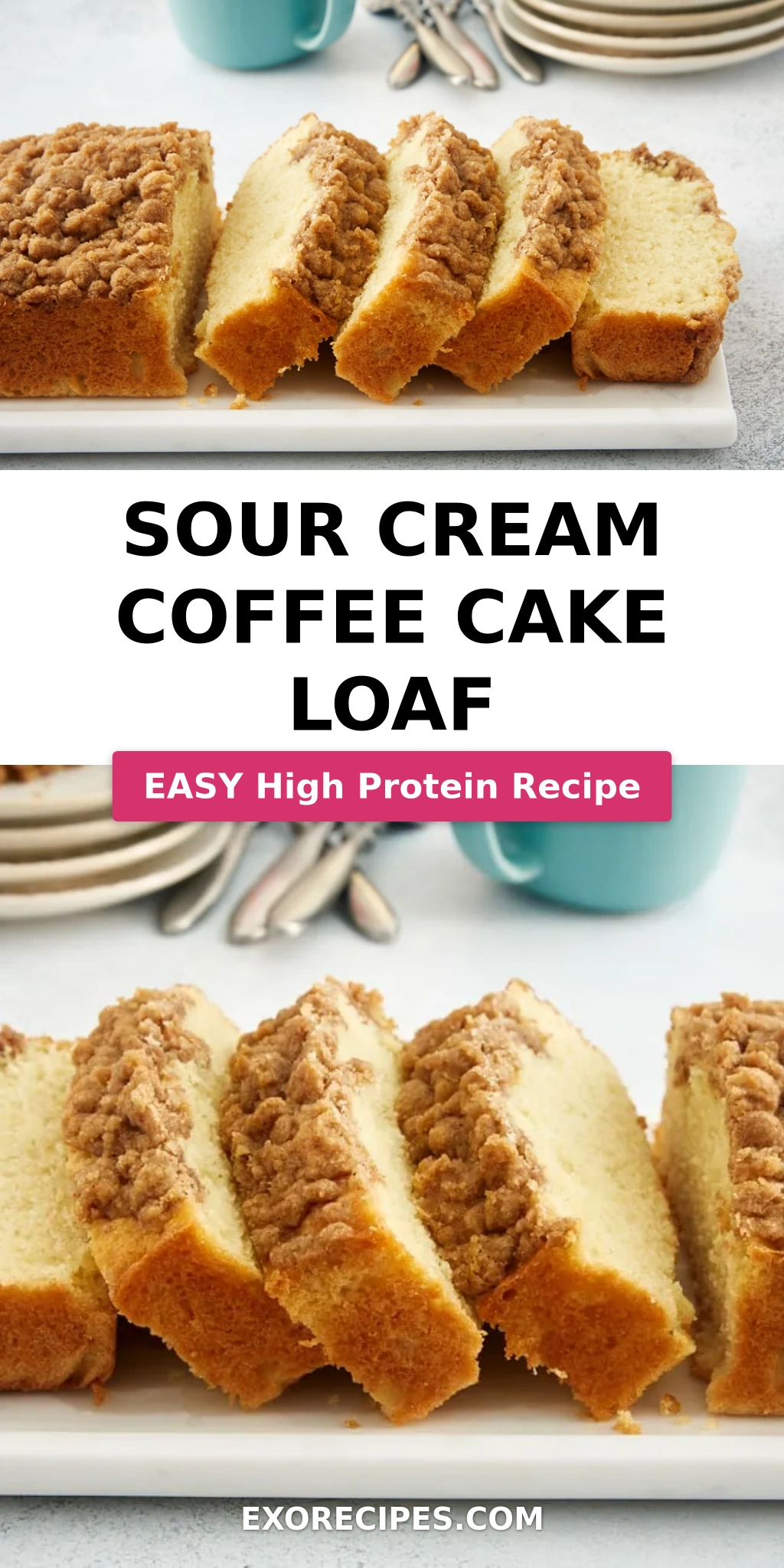 Sour Cream Coffee Cake Loaf