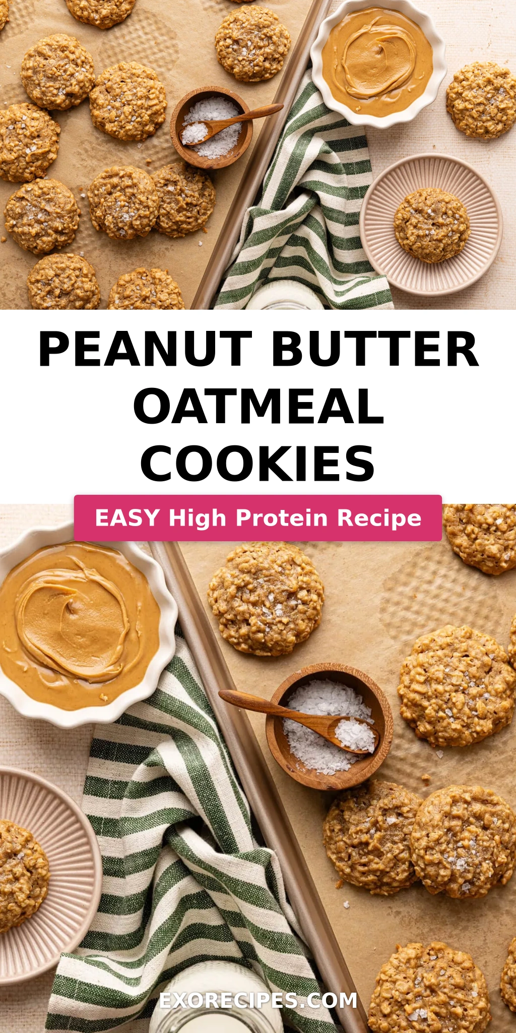 Peanut Butter Oatmeal Cookies