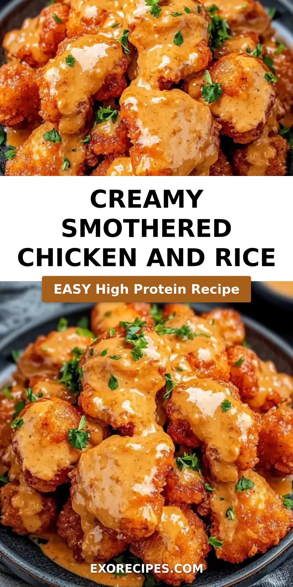 Creamy Smothered Chicken and Rice
