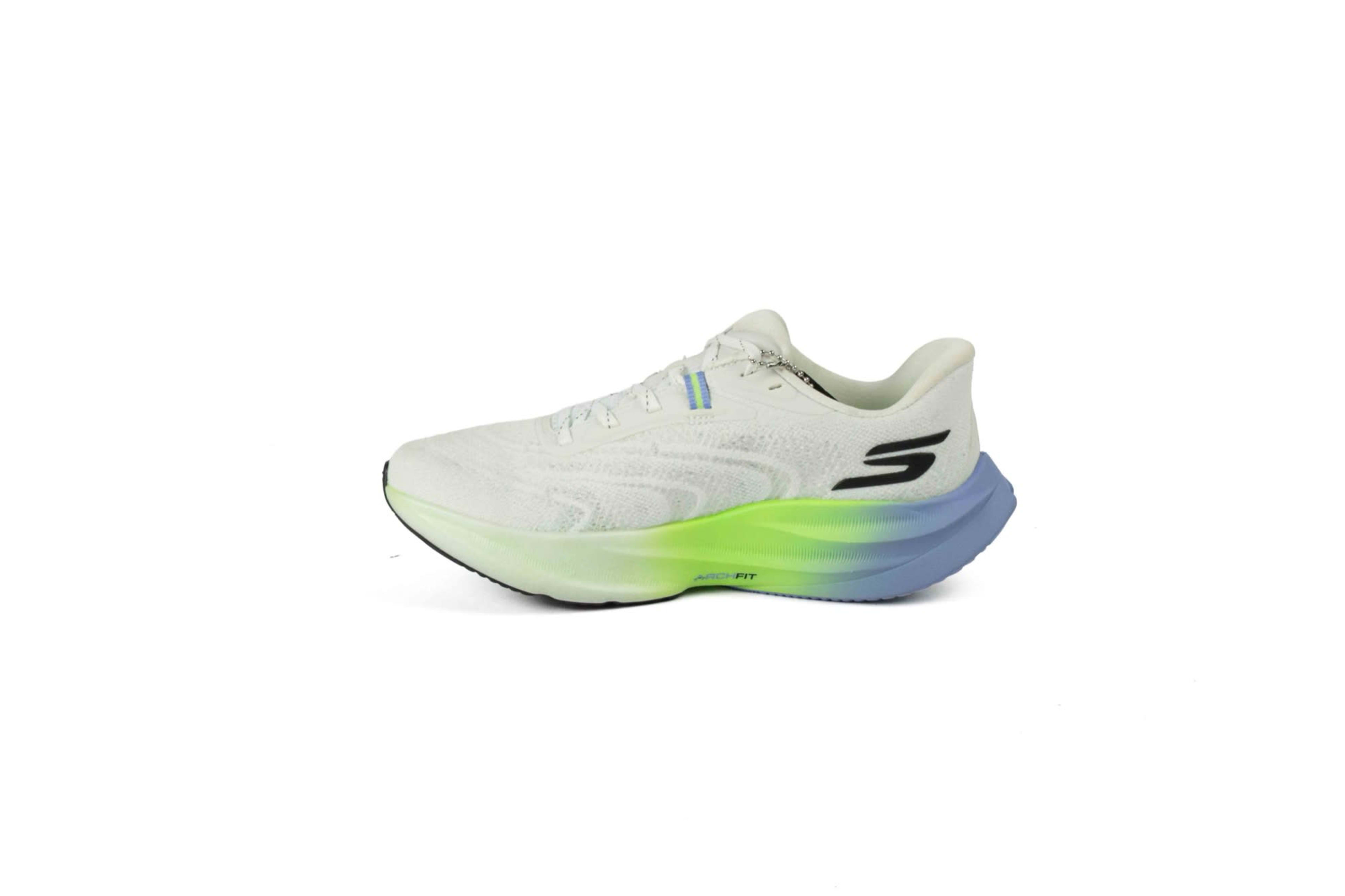 TENIS SKECHERS MUJERBA AERO SPARK ARCH FIT BLANCO/VERDE vista 3